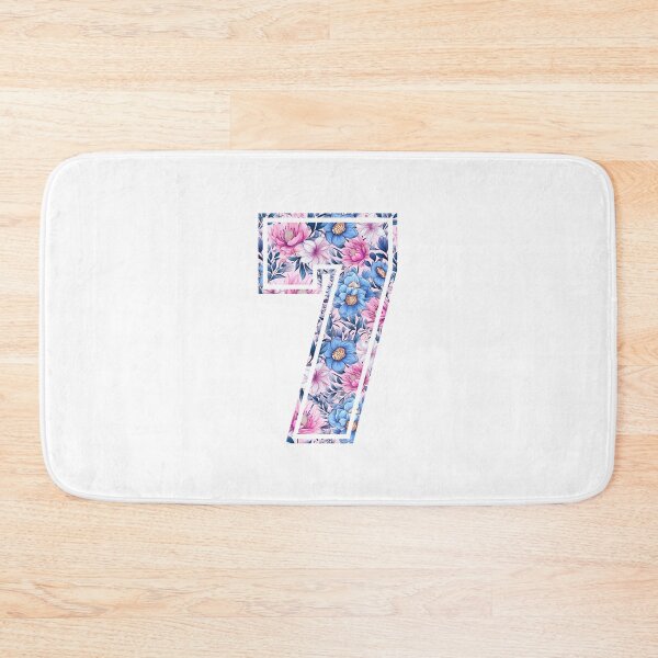 Item preview, 7th Birthday, floral number 7, girl's, kids designed and sold by iclipart.