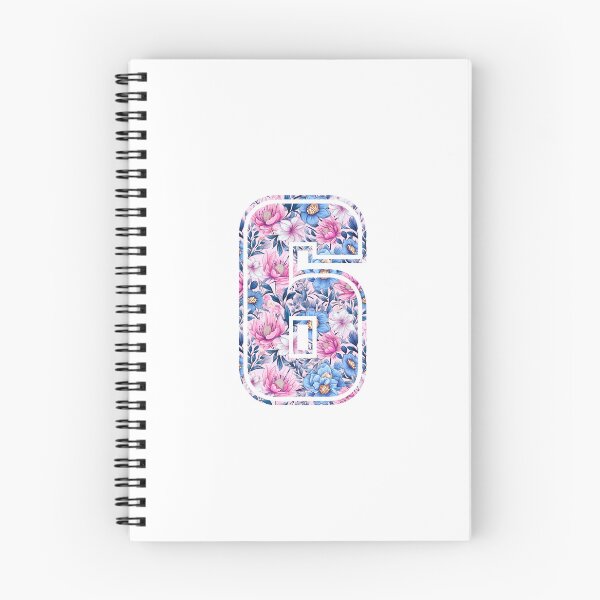 Item preview, 6th Birthday, floral number 6, girl's, kids designed and sold by iclipart.