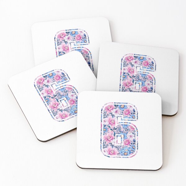 Item preview, 6th Birthday, floral number 6, girl's, kids designed and sold by iclipart.