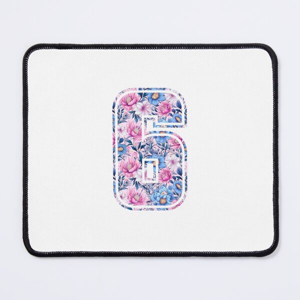 Item preview, 6th Birthday, floral number 6, girl's, kids designed and sold by iclipart.