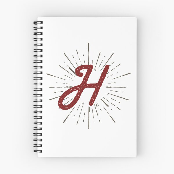 Item preview, Monogram H Retro Script And Sunburst designed and sold by simplymonogram.