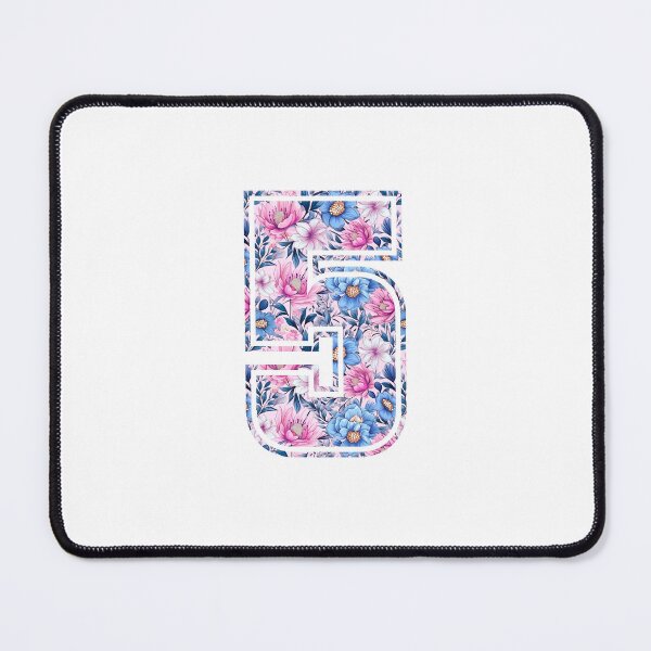 Item preview, 5th Birthday, floral number 5, girl's, kids designed and sold by iclipart.