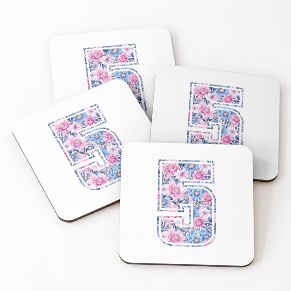 Item preview, 5th Birthday, floral number 5, girl's, kids designed and sold by iclipart.