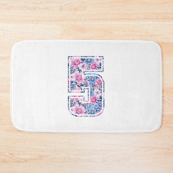 Item preview, 5th Birthday, floral number 5, girl's, kids designed and sold by iclipart.