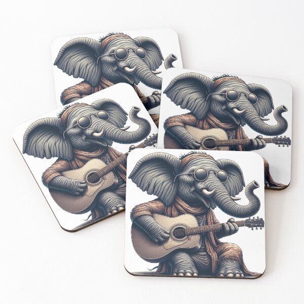 Item preview, Elephant Muasician designed and sold by BlueBerryBooze.