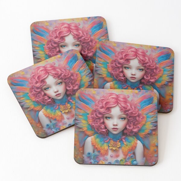 Item preview, Angel with pink hair designed and sold by bogfl.