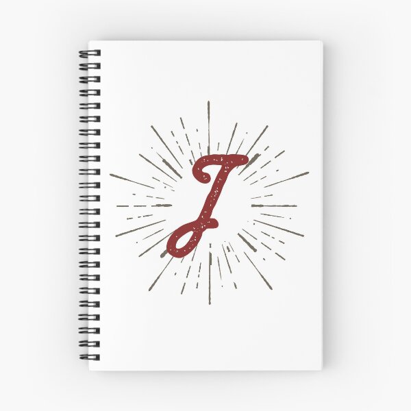 Item preview, Monogram J Retro Script And Sunburst designed and sold by simplymonogram.