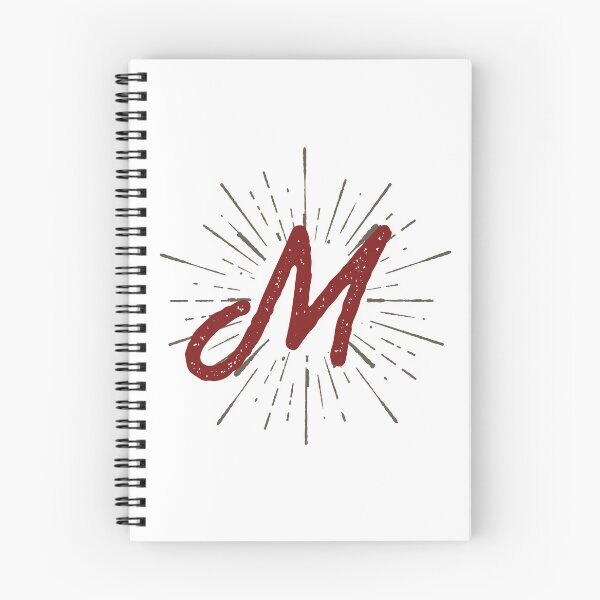 Item preview, Monogram M Retro Script And Sunburst designed and sold by simplymonogram.