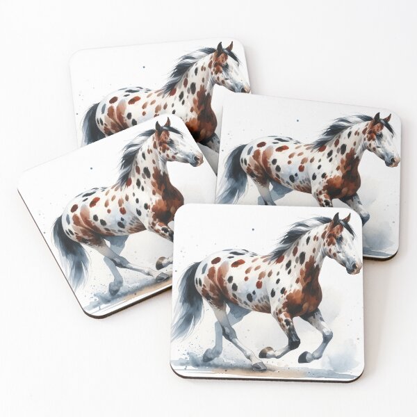 Item preview, Appaloosa Watercolor Leopard Horse designed and sold by DesignMT.