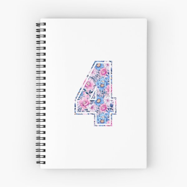 Item preview, 4th Birthday, floral number 4, girl's, kids designed and sold by iclipart.