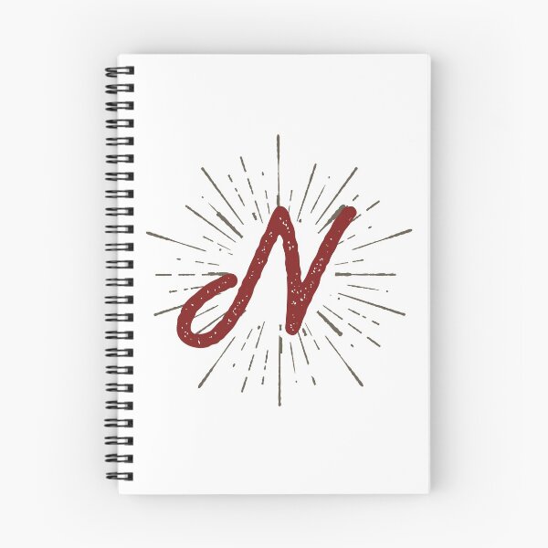 Item preview, Monogram N Retro Script And Sunburst designed and sold by simplymonogram.