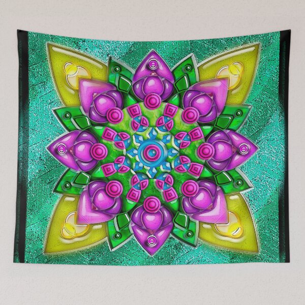 Item preview, Mandala 02 BIG green designed and sold by extramuros-cf.