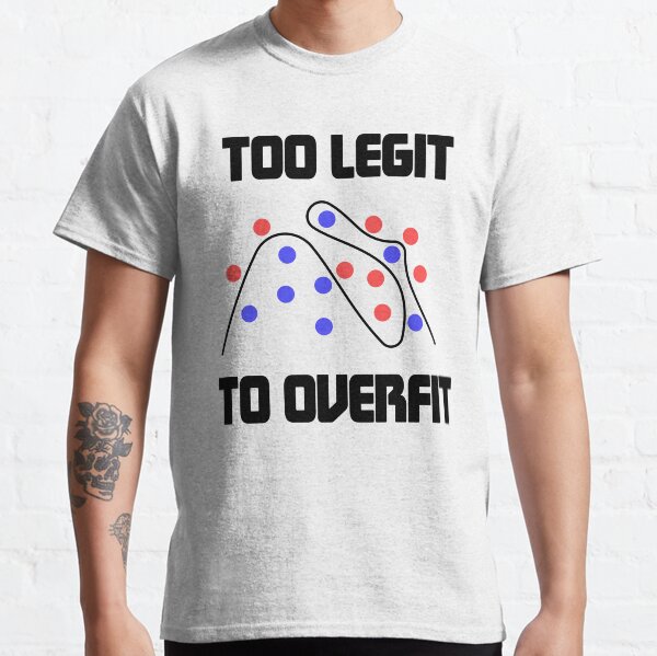Item preview, Too Legit To Overfit designed and sold by ScienceCorner.
