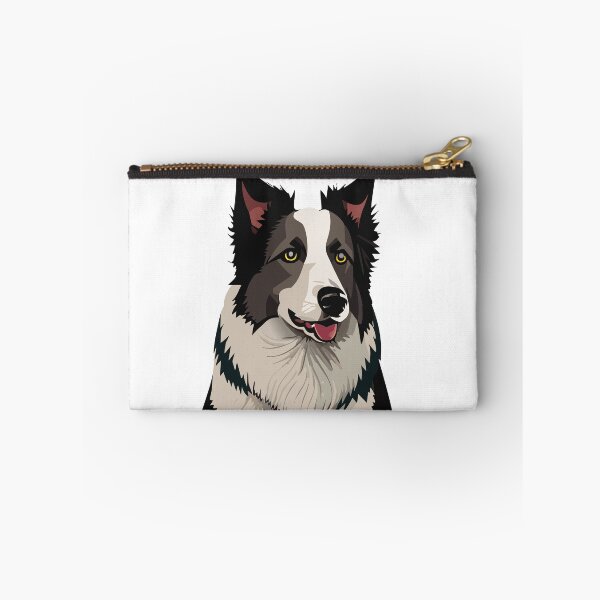 Item preview, White and black border collie designed and sold by Corgi-at-night.