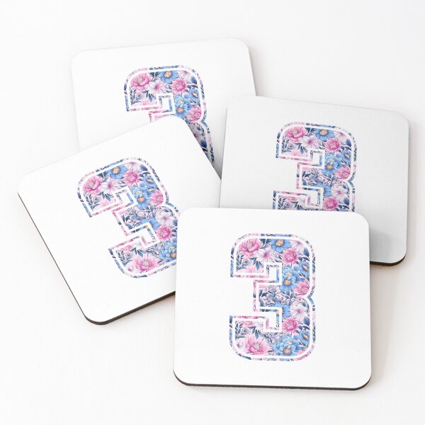 Item preview, 3rd Birthday, floral number 3, girl's, kids designed and sold by iclipart.