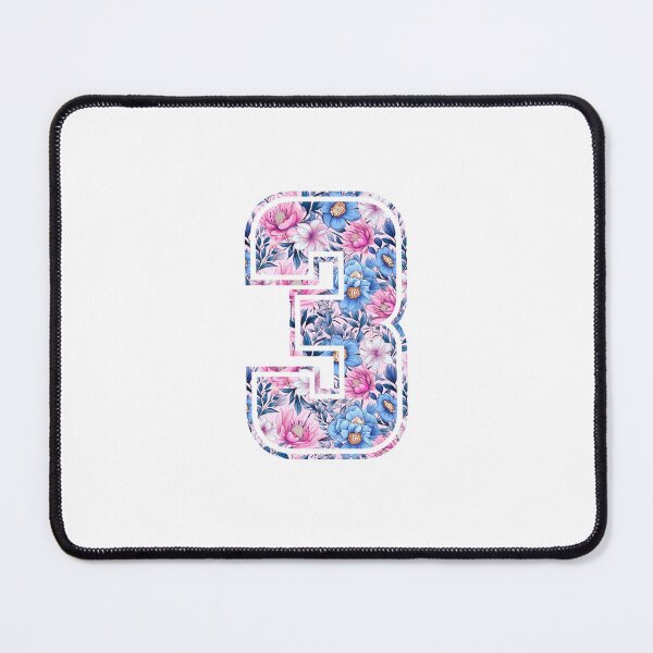 Item preview, 3rd Birthday, floral number 3, girl's, kids designed and sold by iclipart.