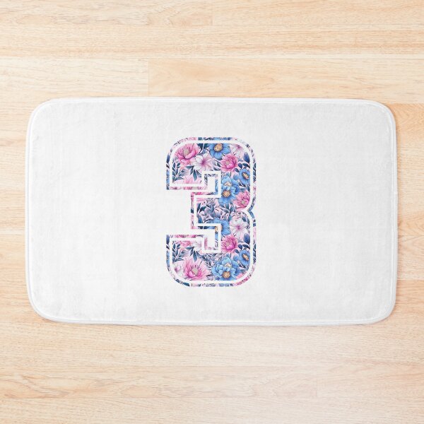 Item preview, 3rd Birthday, floral number 3, girl's, kids designed and sold by iclipart.