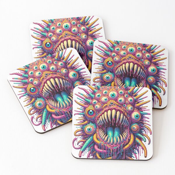 Item preview, Psychedelic Multi-Eyed Tentacle Alien Entity designed and sold by psychcyberpunk.