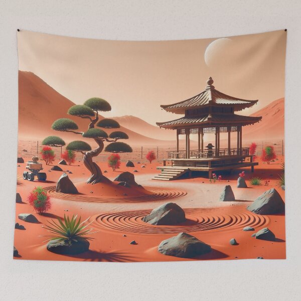 Item preview, Mars Zen Garden Tranquility designed and sold by divinedeco1925.