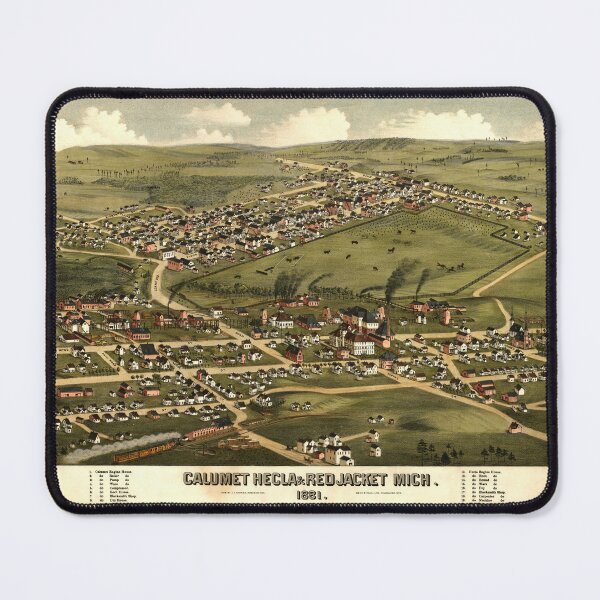 Item preview,  Calumet, Hecla & Red Jacket, Michigan (1881) designed and sold by allhistory.