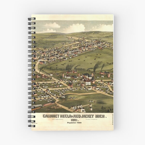 Item preview,  Calumet, Hecla & Red Jacket, Michigan (1881) designed and sold by allhistory.