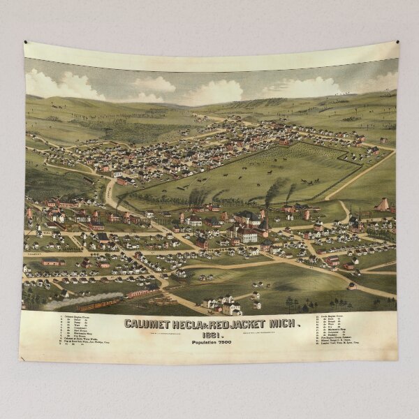 Item preview,  Calumet, Hecla & Red Jacket, Michigan (1881) designed and sold by allhistory.