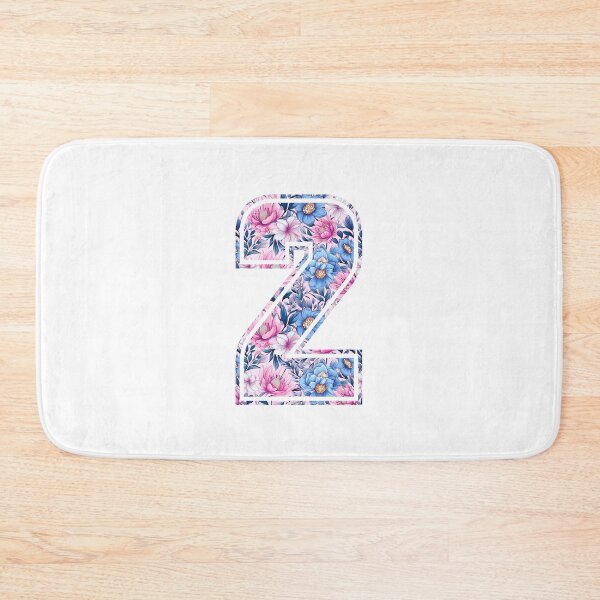 Item preview, 2nd Birthday, floral number 2, girl's, kids designed and sold by iclipart.