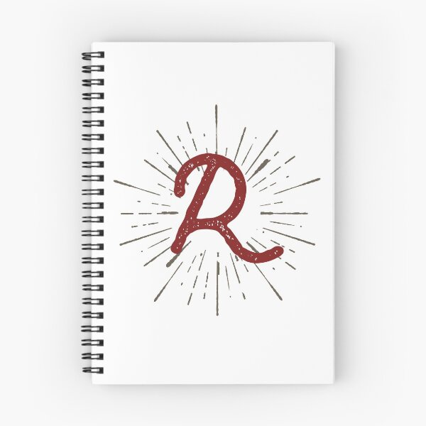 Item preview, Monogram R Retro Script And Sunburst designed and sold by simplymonogram.
