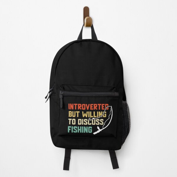 Item preview, Fishing shirt for introverts - subtle statement about fishing designed and sold by CatandRocknRoll.
