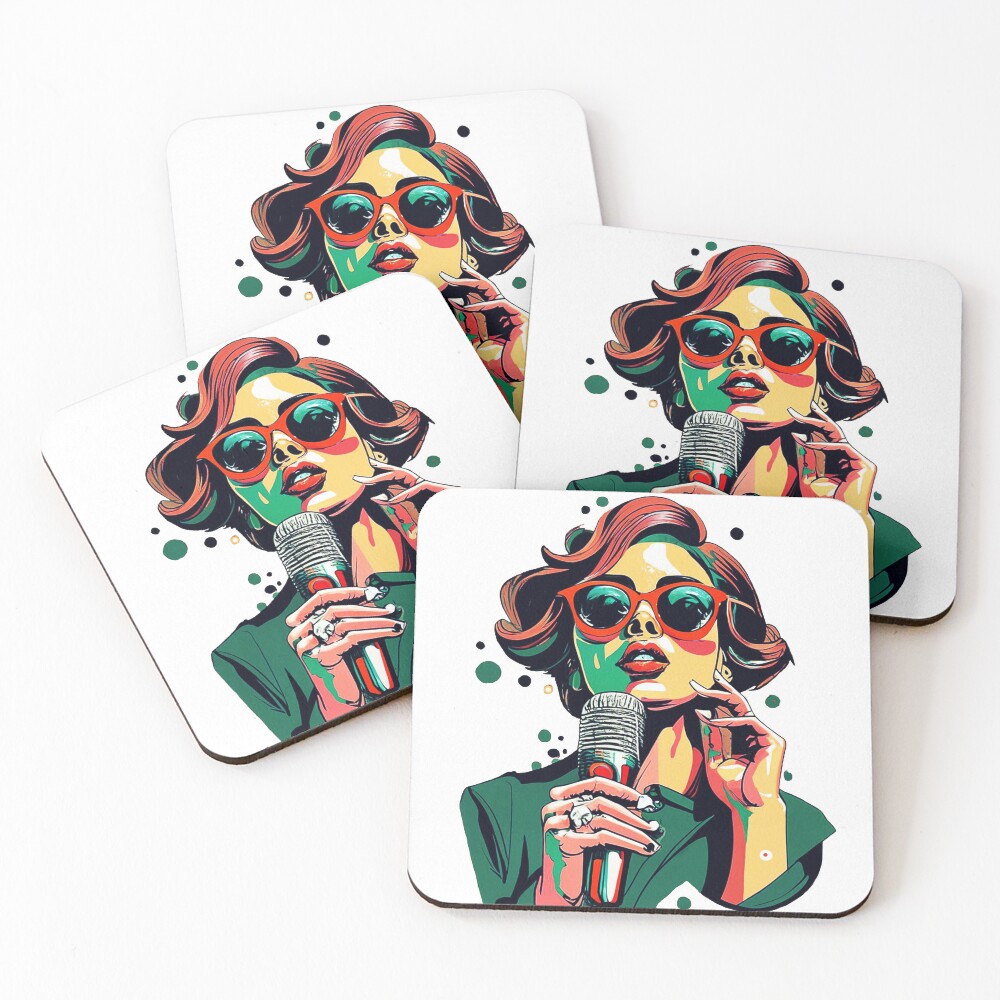 Item preview, Coasters (Set of 4) designed and sold by NotesForMusic.