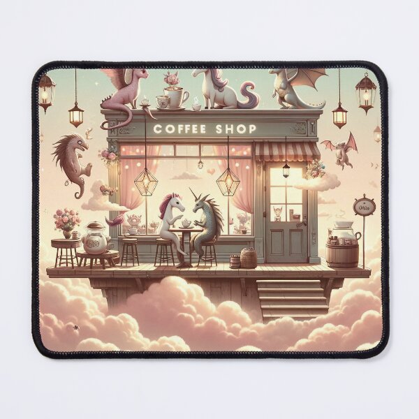 Item preview, Cloud Nine Mythical Coffee Shop designed and sold by divinedeco1925.