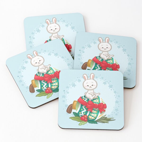 Item preview, Bunny Christmas Bauble designed and sold by Khotekmei.