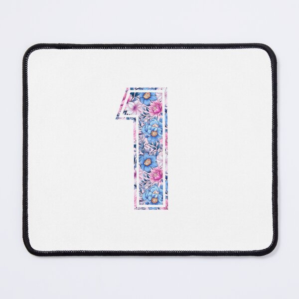 Item preview, 1st Birthday, floral number 1, girl's, kids designed and sold by iclipart.