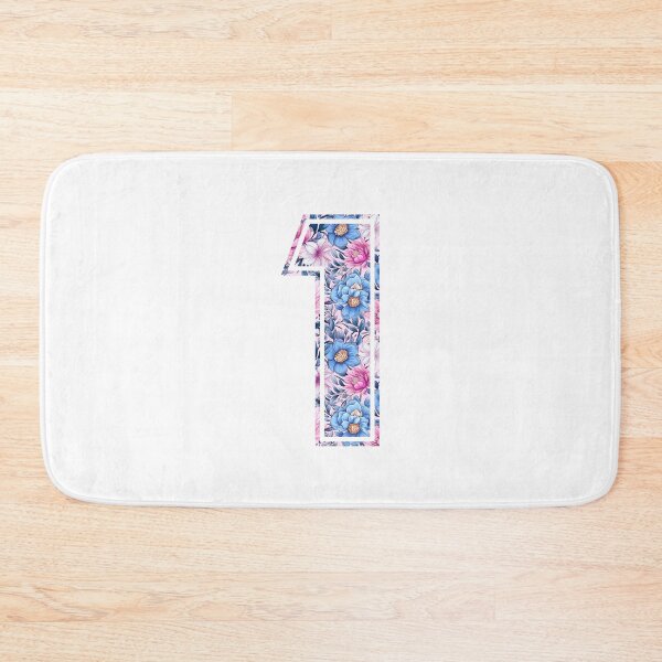 Item preview, 1st Birthday, floral number 1, girl's, kids designed and sold by iclipart.