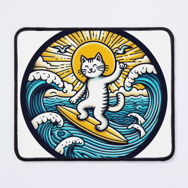 Item preview, Cat surfing designed and sold by casanova2301.