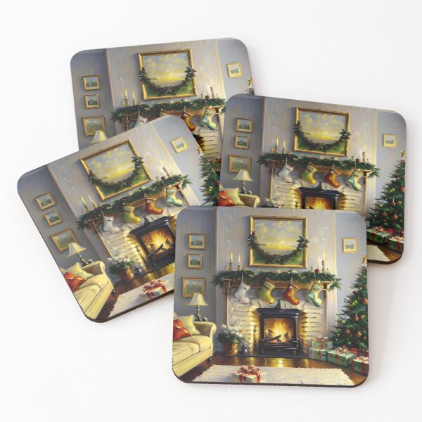 Item preview, Chrsitmas Cottage art decor designed and sold by Aaryadigiarts.