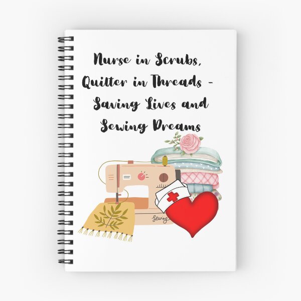 Item preview, Nurse in Scrubs, Quilter in Threads - Saving Lives and Sewing Dreams designed and sold by DarlingsTees.