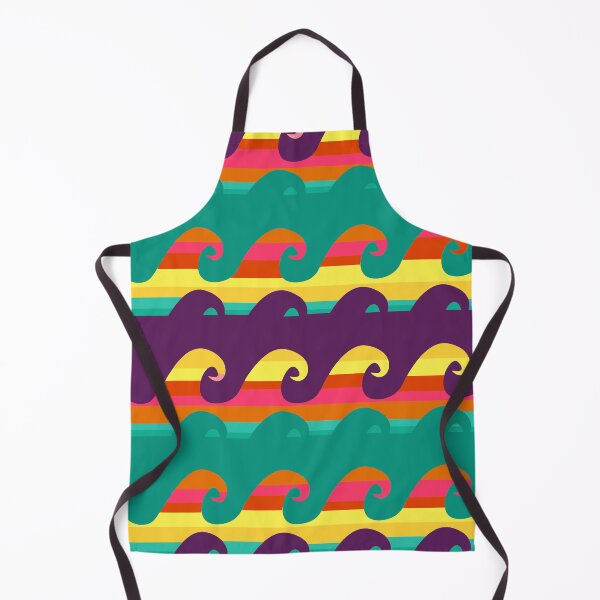 Item preview, Vintage waves mid century retro style pop pattern designed and sold by darfeuille.