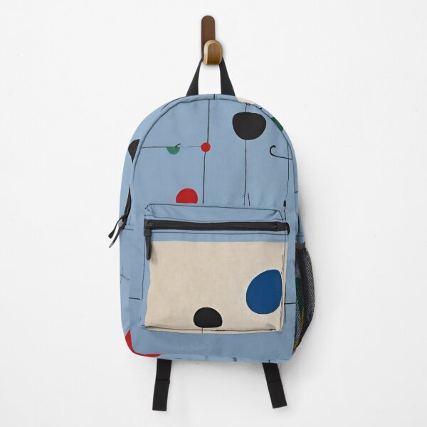 Item preview, Joan Miro Inspired Light Blue Digital Art with Lines designed and sold by bettypure.
