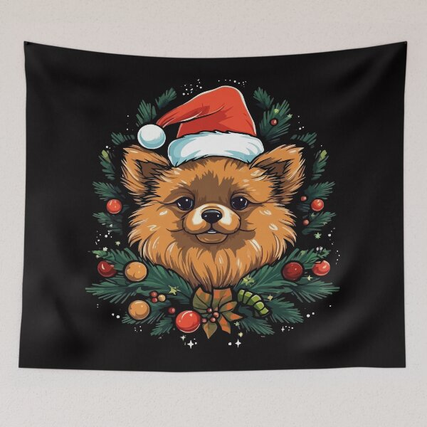 Item preview, Christmas Pomeranian designed and sold by creativellashop.