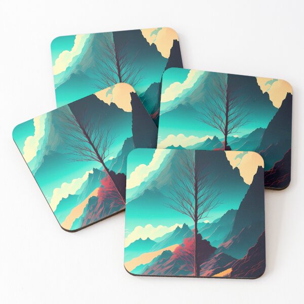 Item preview, Lonely tree in the mountains designed and sold by Łukasz Stanisławski.