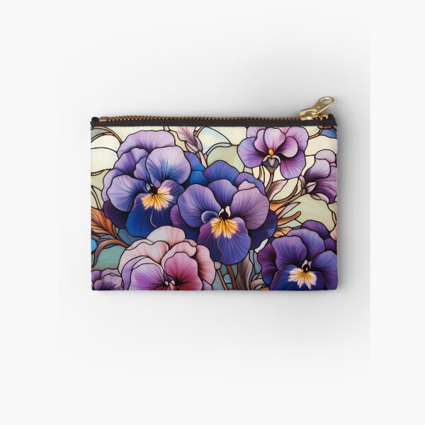 Item preview, Stained Glass Pansy Elegance designed and sold by Matt's Artificial Nature.