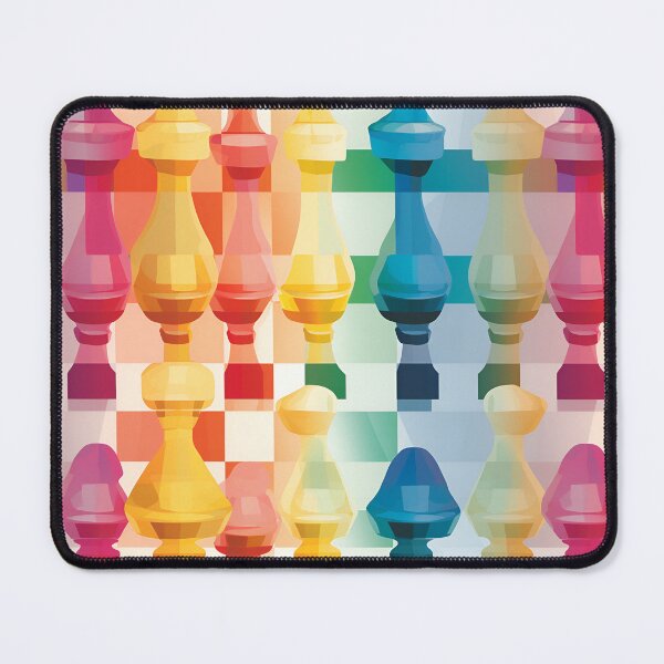 Item preview, Rainbow Chess Figures pattern designed and sold by Sp3ctrumOfColor.