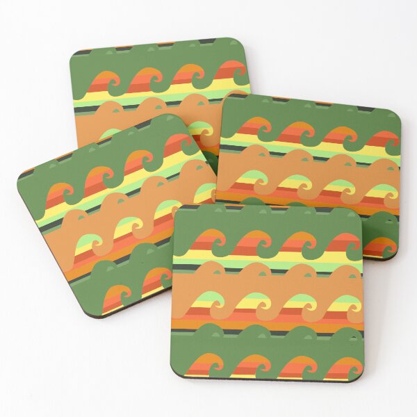 Item preview,  Vintage waves mid century pattern designed and sold by darfeuille.