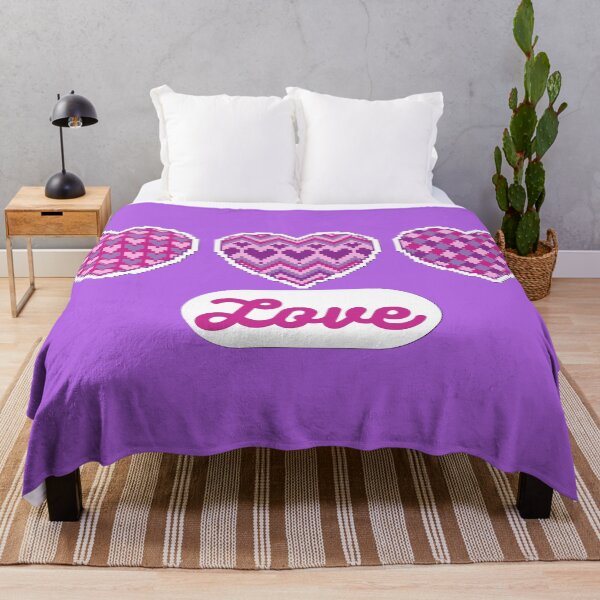 Item preview, Trio of Sweethearts- White Border, Purple Background designed and sold by JessCauseStitch.