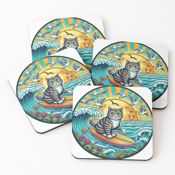 Item preview, cat surfing designed and sold by casanova2301.