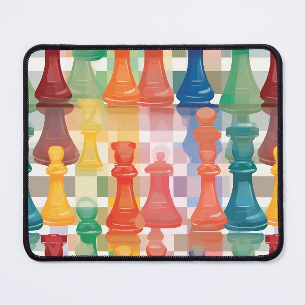 Item preview, Rainbow Checkmate! Chess Board pattern designed and sold by Sp3ctrumOfColor.