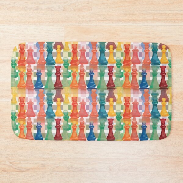 Item preview, Rainbow Checkmate! Chess Board pattern designed and sold by Sp3ctrumOfColor.