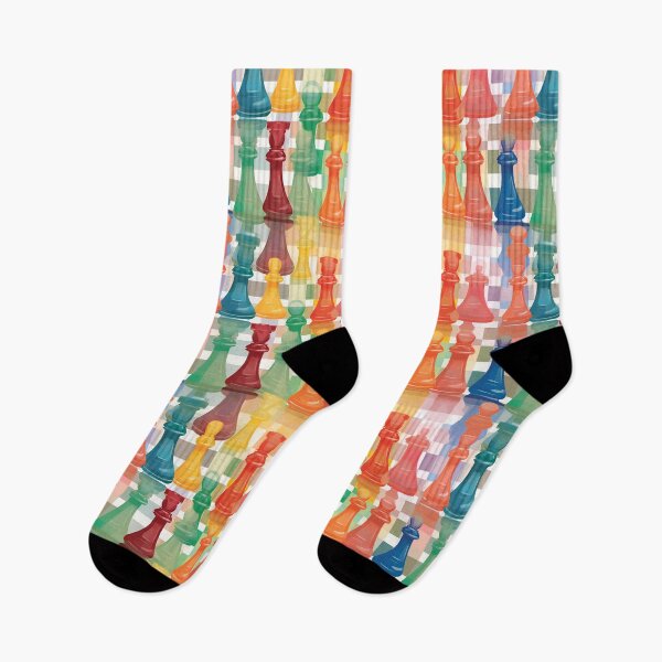Item preview, Rainbow Checkmate! Chess Board pattern designed and sold by Sp3ctrumOfColor.