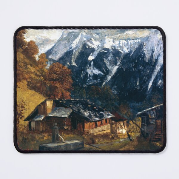 Item preview, An Alpine Scene 1874 Gustave Courbet designed and sold by RocketshipRetro.